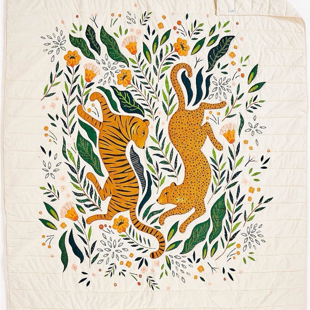 **NWT** Crate&Kids Marrakech Tiger Quilt (Twin)